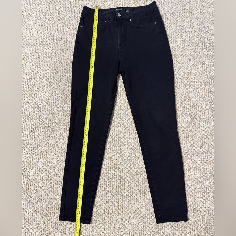 Karen Millen Black High-Rise Pants Stretch | US 6 - Picture 6 of 9